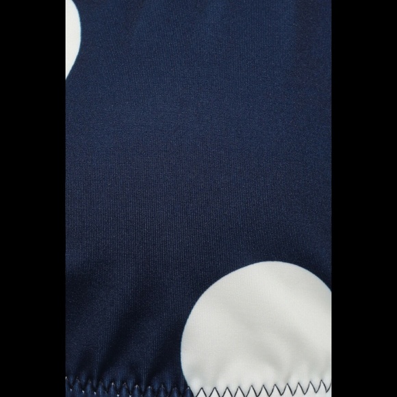 NEW SOLID‎ & STRIPED [ Large ] The Elle Polka Dot Bikini Top in Blue - Picture 3 of 12